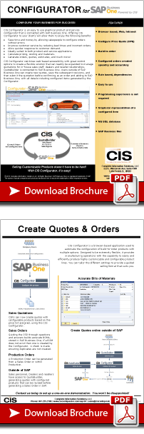 Download the CIS Configurator - SAP integration brochure