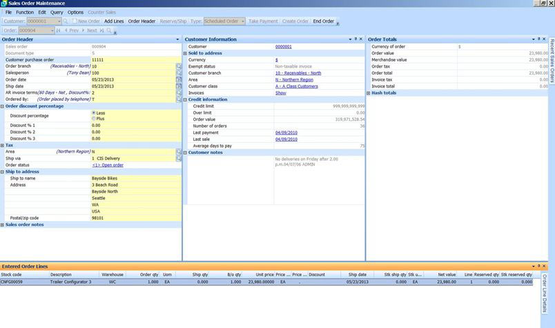 Syspro ERP using CIS Configurator